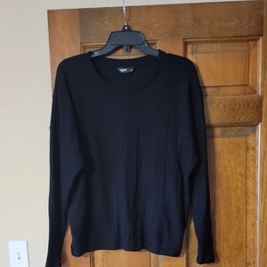 Simply Vera Vera Wang Elegant Black Knit Sweater